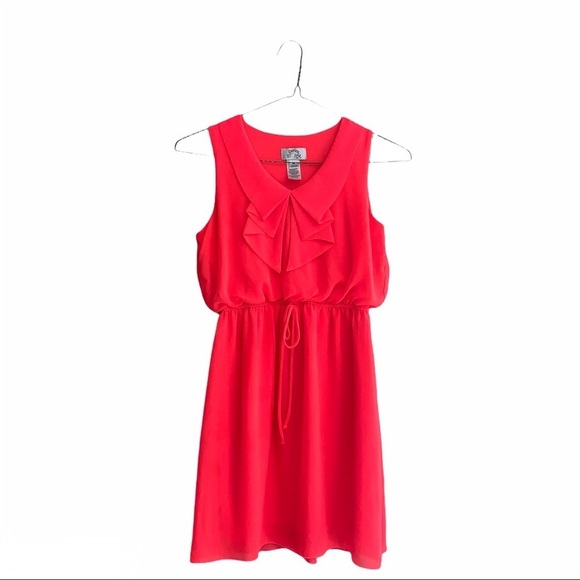 Sweet Storm Neon Pink Lined Dress Size Medium - Picture 1 of 6